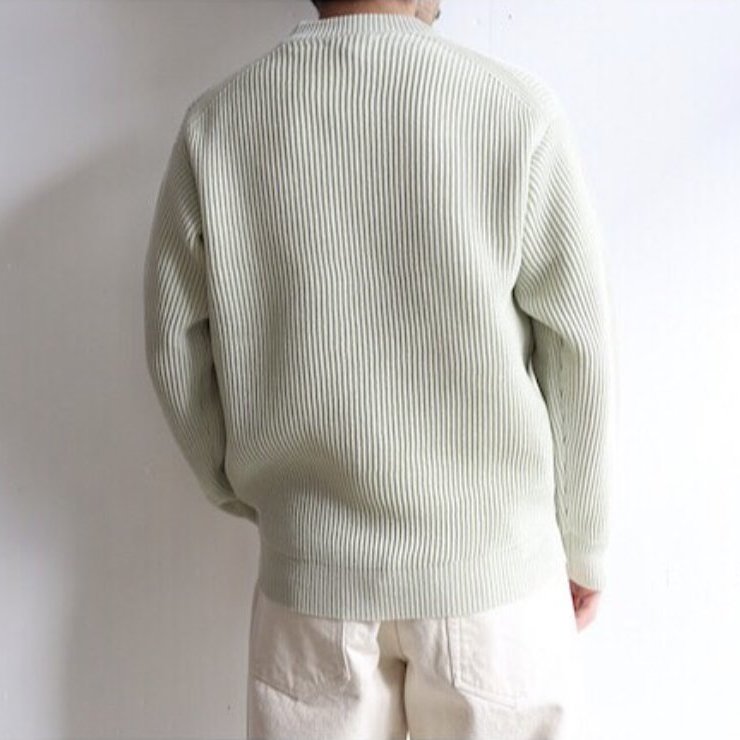 21SS AURALEE HEMP RIB KNIT BIG P/O - Light Green size:4 | Yahoo