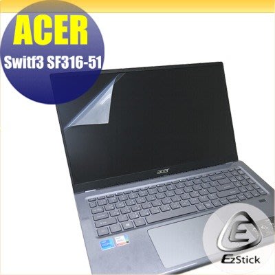 【Ezstick】ACER Swift 3 SF316-51 特殊規格 靜電式筆電LCD液晶螢幕貼 (可選鏡面或霧面)