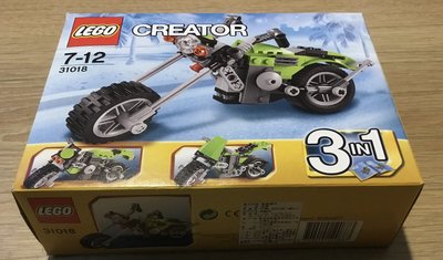 二手樂高， LEGO 31018 三合一 越野車 摩托車 重機