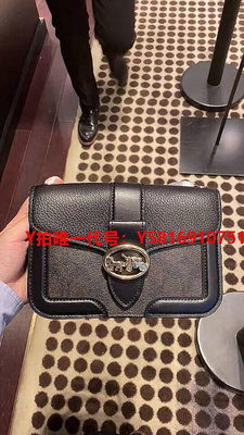 COACH 87857 新款女士Georgie系列鏈條包 金屬logo搭代購