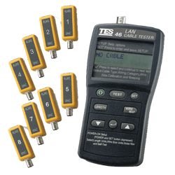 [捷克科技] TES 46 網路 纜線 測試器 RJ45 BNC 同軸電纜 雙絞線 專業儀錶電錶