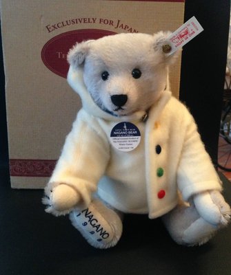 STEIFF 德國金耳扣泰迪熊─1998年日本限定長野冬季奧運熊(限時特賣！)