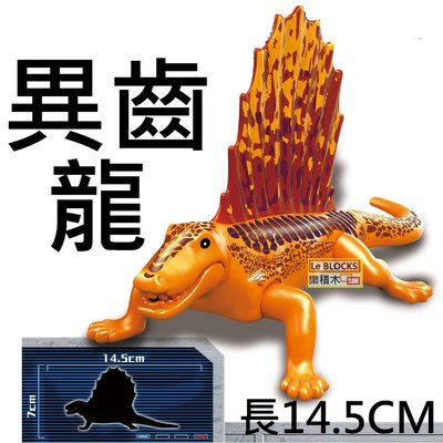 K24 樂積木【現貨】第三方  異齒龍 長14.5CM 侏儸紀世界 非樂高LEGO相容 恐龍 暴龍 迅猛龍 帝王迅猛龍