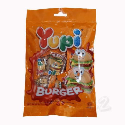 【糖果布丁】YUPI 呦皮漢堡QQ糖(84g/包) — 942