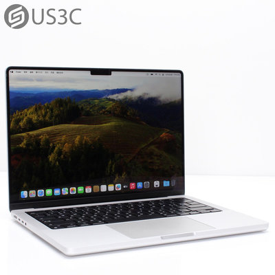 【US3C-台南店】2021年 Apple MacBook Pro Retina 14吋 M1 Pro 8C14G 16G 512G 銀色 UCare保固6個月