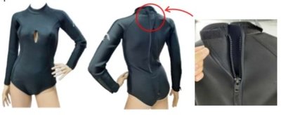 游龍潛水✴比基尼款自由潛水潛水衣 防寒衣 2mm (背拉式) (可前胸開洞)✔現貨或可客製化