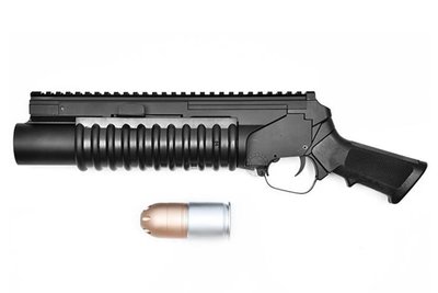 [01] BELL M203 手持式 榴彈 發射器 ( 生存遊戲火箭筒榴彈砲散彈槍子母彈達姆彈武器子彈飾品擺飾