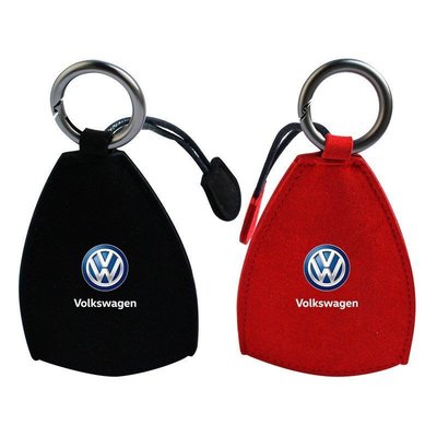 壹號店  1 件優質汽車絨面革鑰匙包汽車鑰匙扣保護袋配件, 用於大眾帕薩特 POLO Vento Beetle