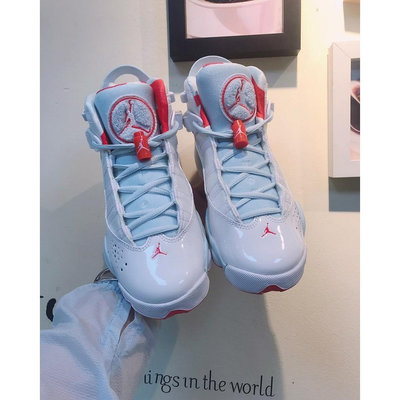 Air Jordan 6 Rings GS 六冠王 冰藍白橙 籃球鞋 323399-104