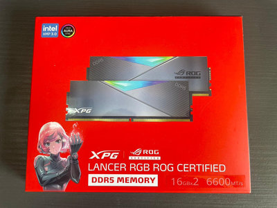 【紘普】ADATA XPG LANCER RGB ROG認證 DDR5 6600【16GBx2】一鍵超頻/桌機 記憶體