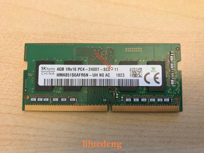 SK 海力士 現代 4G 1RX16 PC4 2400T DDR4 2400 4GB 筆電記憶體