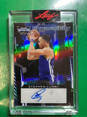 Stephen Curry Leaf ChromatiCity /12 簽名卡 貼簽