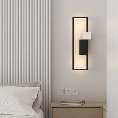 創意幾何壁燈現代簡約書房壁燈2022年新款led電視背景墻壁掛燈具