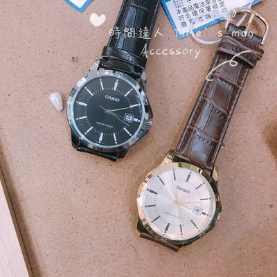 [時間達人]CASIO 經典皮革手錶 都會羅馬指針皮帶錶 台灣卡西歐 原廠公司貨 附原廠公司貨保證卡 原廠保固