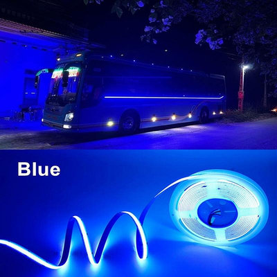 12v 24V 超亮 COB LED 燈條,用於一側安裝卡車、拖車和公共汽車(11 種顏色供您選擇)