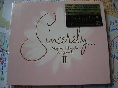 *日版CD-- 竹內瑪莉亞~Songbook~Sincerely II( 全新未拆)