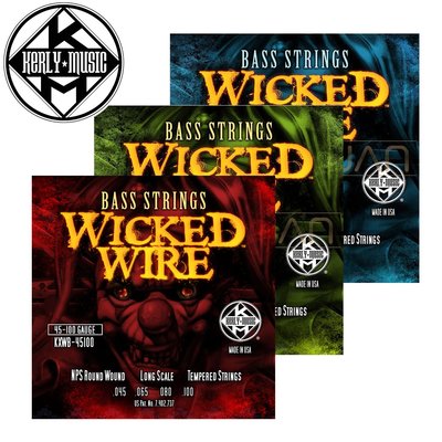 【小叮噹的店】全新 美國 Kerly Music Wicked Wire 系列 4弦 電貝斯弦 公司貨 附發票