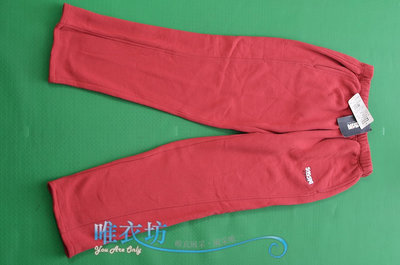※唯衣坊※【日本運動休閒服飾品牌SASAKI】女  紅色 內刷毛絨休閒褲˙28-34腰#50963