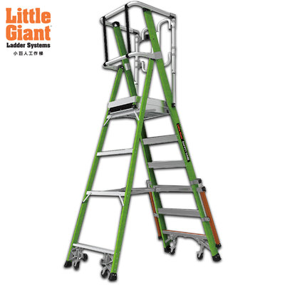 【達利商城】美國 Little Giant 小巨人 安全防護梯 6呎 工作梯 鋁梯 A字梯 拉梯 五用梯子 安全步梯