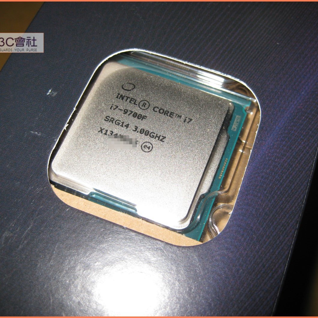 JULE 3C會社-Intel Core i7 9700F 3G~4.7G/12M/全新盒裝/第九代/1151