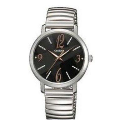 「官方授權」ORIENT東方錶 女 黑色時尚 石英腕錶 (FQC0E003B) 35mm