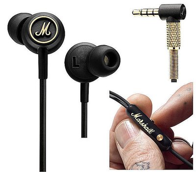 平廣 Marshall MODE EQ 耳道式 耳機 台灣公司貨保固一年 送袋繞 單鍵手機麥克風 低音增強鈕 搖滾樂器風