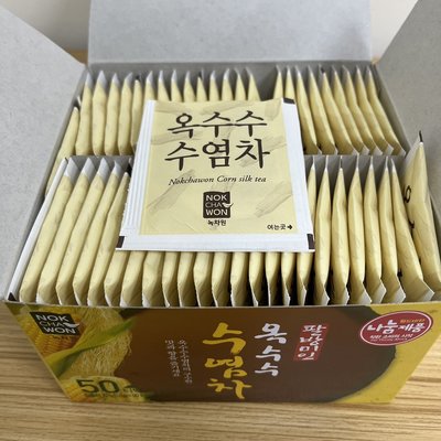 【嚴選SHOP】韓國 NOKCHAWON 玉米鬚茶 單包販售 1.5g 綠茶園 韓式玉米鬚茶 隨身包 玉米鬚【Z199】
