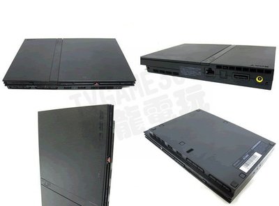 PS2 SLIM薄機 副廠黑色主機殼 (70000型)【台中恐龍電玩】
