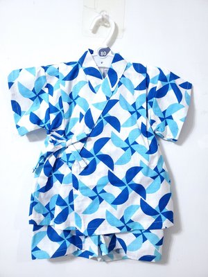 ✪胖達屋日貨✪褲款 80cm 藍色 紙風車 日本製 男 寶寶 男童 兒童  浴衣 甚平 變裝