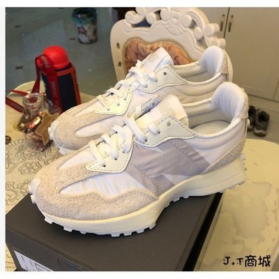 【正品】NEW BALANCE NB 327 奶茶色 米白色 純白絲綢 灰色 WS327SFD 紐巴倫 男鞋 女鞋特價*現貨