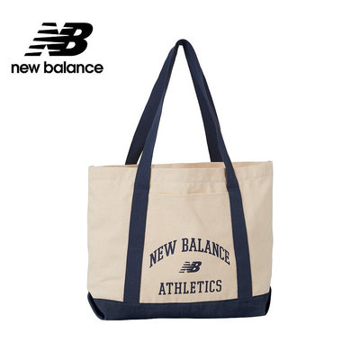 【New Balance】 NB 超大容量多夾層肩背包/托特包_中性_杏藍色_LAB33013NNY