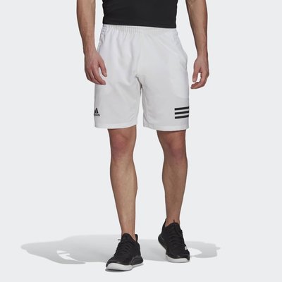 【adidas 愛迪達】3-STRIPES 男款 專業運動 網球 運動短褲 GL5412 尺寸:M~XL