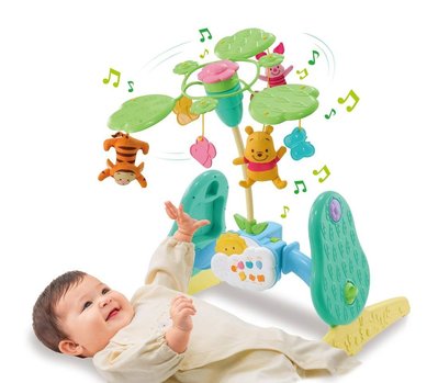 【HENRY社長】日本商品 TOMY 迪士尼 小熊維尼嬰兒旋轉音樂床鈴 嬰兒安撫玩具 嬰兒床 嬰兒車 滿月禮 彌月 預購
