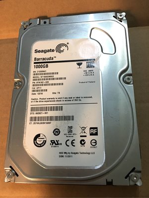 二手品 Seagate 1000GB 3.5吋1TB 桌機用硬碟檢測無壞軌台北面交
