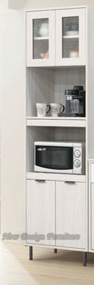 【N D Furniture】台南在地家具-金屬圓黑腳MDF波浪雕刻烤漆白60cm收納電器餐櫃YH