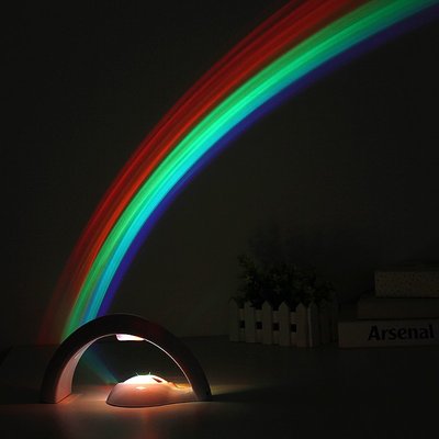 MING【二代彩虹投影燈】減壓浪漫LED小夜燈 情侶生日禮品 創意 新奇 Rainbow Projector 艾比讚