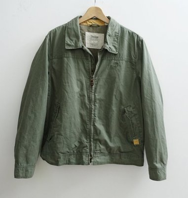 美國品牌 Timberland 軍綠色 棉質 休閒外套 L號
