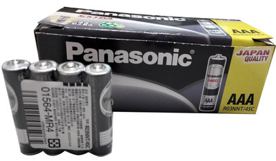 安心買~ 國際牌Panasonic NEO 4號AAA電池 碳鋅電池 (另有1號2號3號)