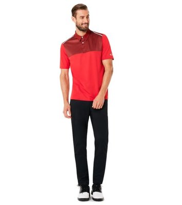 【貓掌村GOLF】Oakley 男款高爾夫紅色色塊款 短袖polo衫 美規S