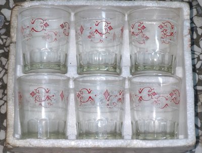 台玻玻璃杯 古早味 早期 普普風 冰菓室 茶杯。。絕版收藏