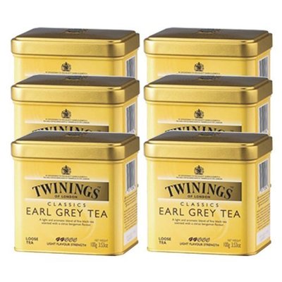 TWININGS 唐寧伯爵紅茶-英國皇室御用茶 EARL GREY TEA 500g/罐6入裝期限：2024/1/28