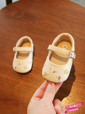 春季一歲女寶寶公主學步鞋軟底6-12個月嬰兒步前些嬰幼兒鞋子春秋.