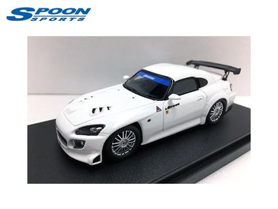 【Power Parts】SPOON SPORTS HONDA S2000 模型車 1/43 白色