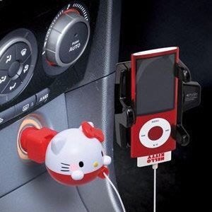 【正版日貨】Hello Kitty KT iphone/i pad 車用充電器/附轉接頭