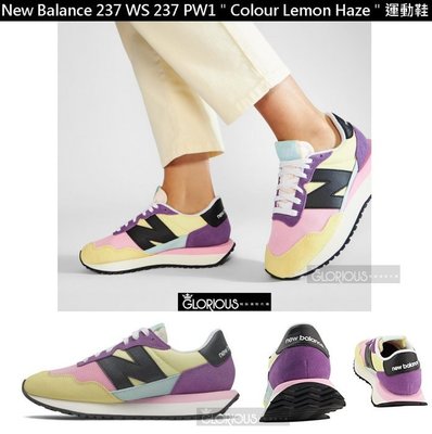 免運 17色 New Balance 237 NB237 檸檬 黃 粉 紫 WS237PW1 運動鞋【GL代購】