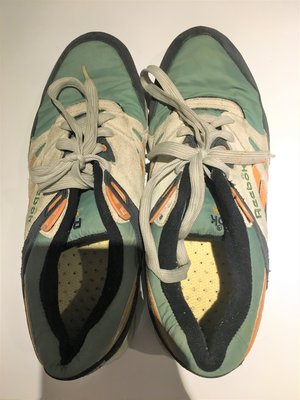 Reebok 球鞋 綠白 使用12天 男10號