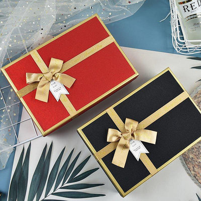 【現貨精選】禮盒包裝空盒子裝衣服圍巾送女友禮物盒 ins高顏值紅色結婚禮品盒