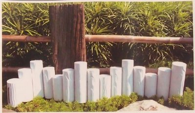 環球ⓐ園藝資材☞塑膠仿木串 圍籬 籬笆 柵欄 塑膠圍籬 塑膠木柱 花盆 花架 園藝造景居家佈置花槽庭園造景