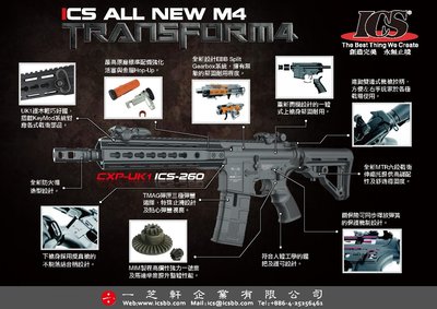 【翔準軍品】《ICS》CXP-UK1 耐用! 金屬版 生存遊戲 電動槍 台灣精品《享保固+免運費》