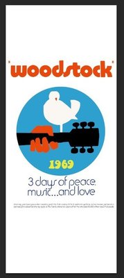 【C'est la vie】 *客製尺寸門簾* Woodstock 美式風格 寬85*長180cm 分片式 搖滾音樂門簾